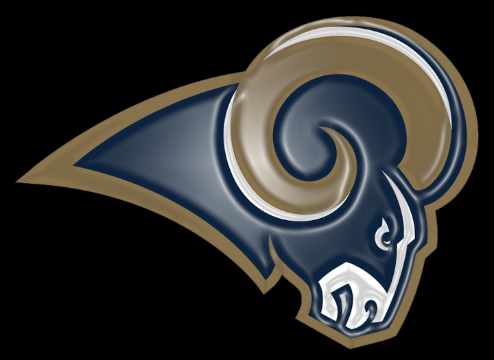 Los Angeles Rams Plastic Effect Logo iron on paper